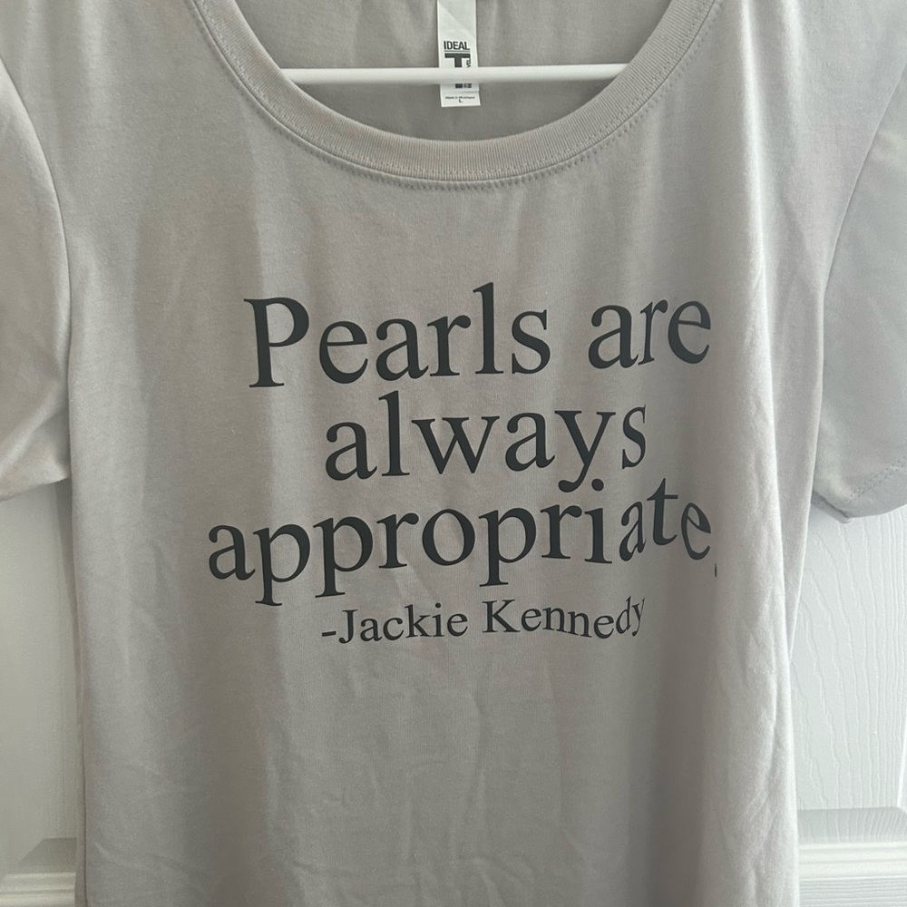 Gray Graphic T-Shirt with Quote
